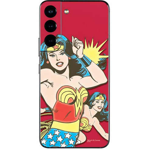 DC Comics Wonder Woman Vintage Action pose Galaxy S22 Skin
